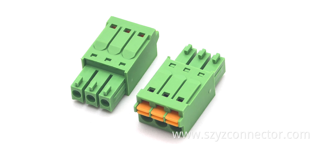 pluggable terminal blocks single row